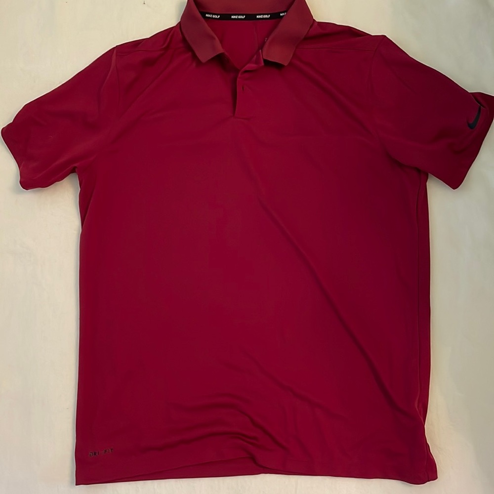 Nike golf polo red size L